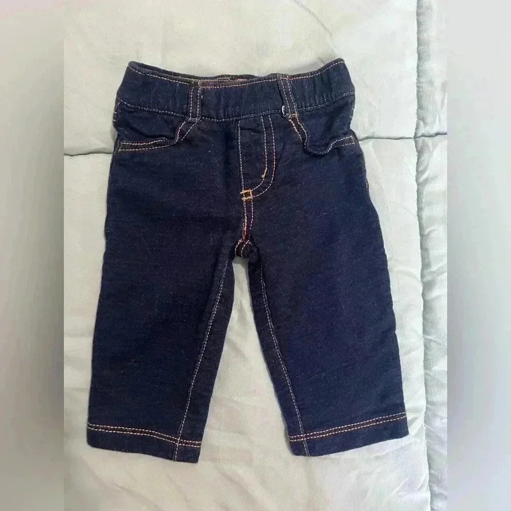 Carter’s Baby Boys Faux Denim Jeans (Size 6 Months)